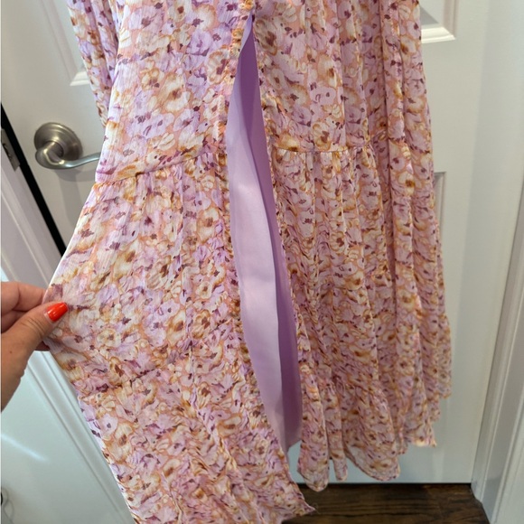 Astr Floral Maxi Dress in Pink and Purple - Picture 8 of 8